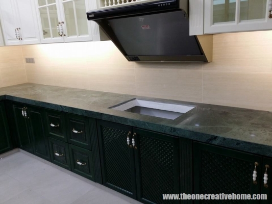 Granite Or Marble Table Top Kitchen Cabinet Reference- Malacca