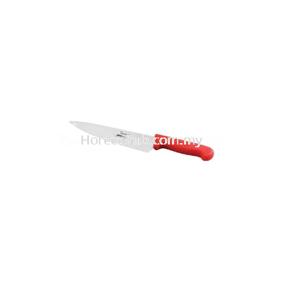 QWARE 10 INCH STAINLESS STEEL CHEF KNIFE PROFLEX HANDLE 12188-25RD (RED)