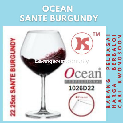 OCEAN GLASS 22.25oz SANTE BURGUNDY 羲޵ڱ