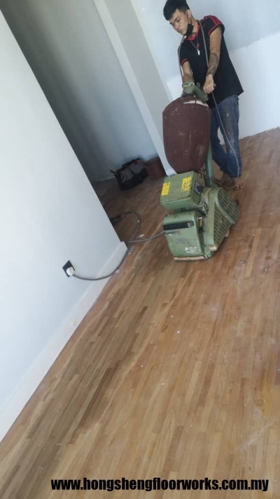 Teak Wood Flooring Polish Service Selangor