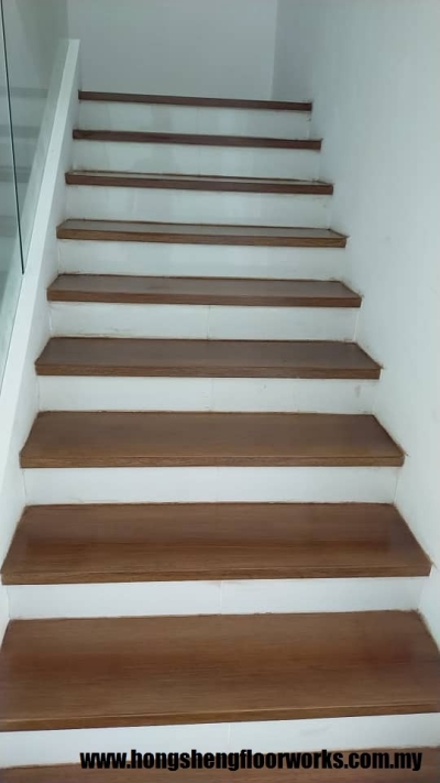 Merbau Wood Staircase Steps Reference Selangor