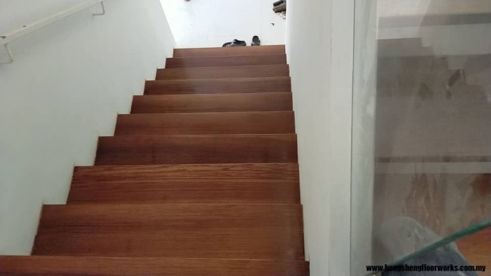 Balau Wood Staircase Steps Reference Selangor