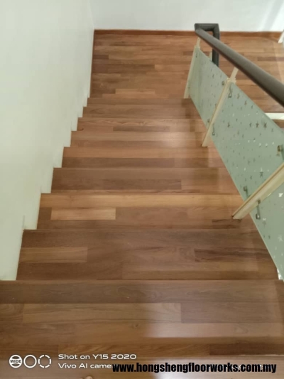 Balau Wood Staircase Steps Reference Selangor