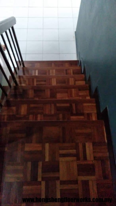 Kampas Wood Staircase Steps Reference Selangor