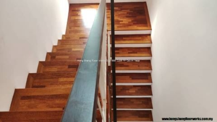 Merbau Wood Staircase Steps Reference Selangor