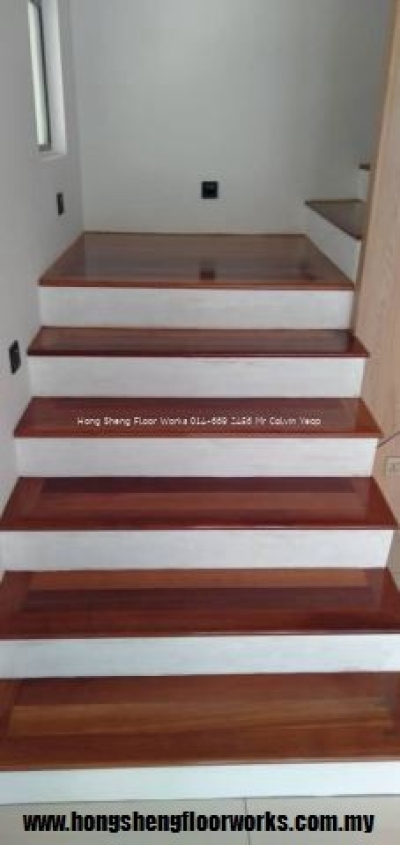 Merbau Wood Staircase Steps Reference Selangor