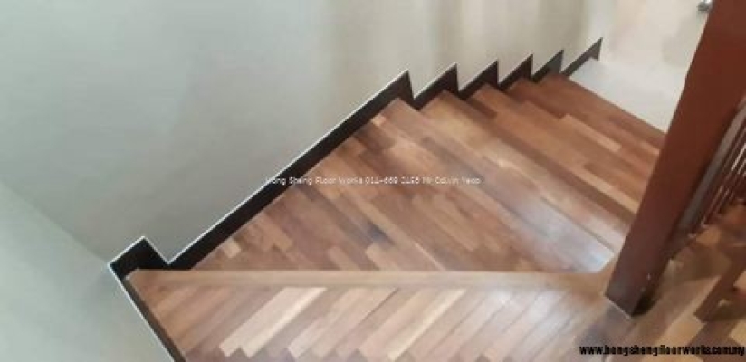 Merbau Wood Staircase Steps Reference Selangor