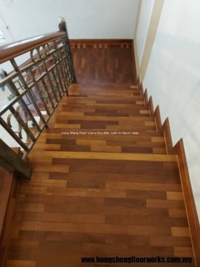 Merbau Wood Staircase Steps Reference Selangor