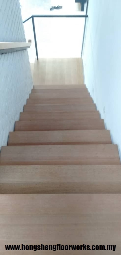 White Oak Wood Staircase Steps Reference Selangor