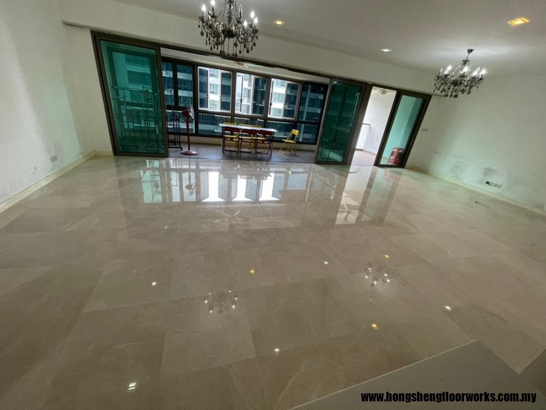 Servis Pengilat Lantai Terrazzo /Marble - Selangor Polish Lantai Lantai Rujukan Reka Bentuk UbahSuai Malaysia