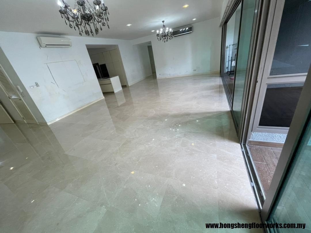 Servis Pengilat Lantai Terrazzo /Marble - Selangor Polish Lantai Lantai Rujukan Reka Bentuk UbahSuai Malaysia