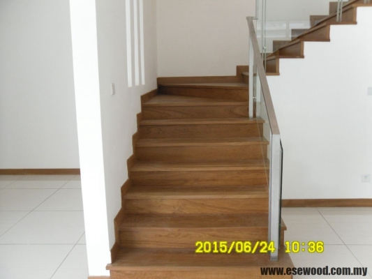 Teak Wood Staircase Step Plentong Johor Bahru