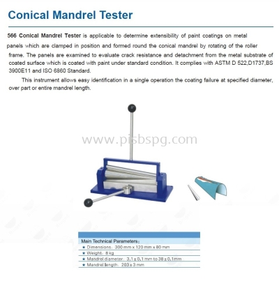 566 Bent Test Conical Mandrel Tester