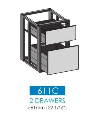 611C - 2 Drawers