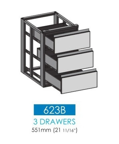 623B - 3 Drawers