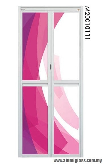 Bi-Fold Door Model : M20010111 Aluminium Bathroom Door Aluminium Door Choose Sample / Pattern Chart