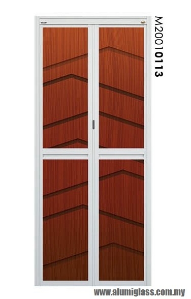 Pintu Bi-Fold Model : M20010113 Pintu Bilik Air Aluminium Pintu Aluminium Carta Pilihan Warna Corak