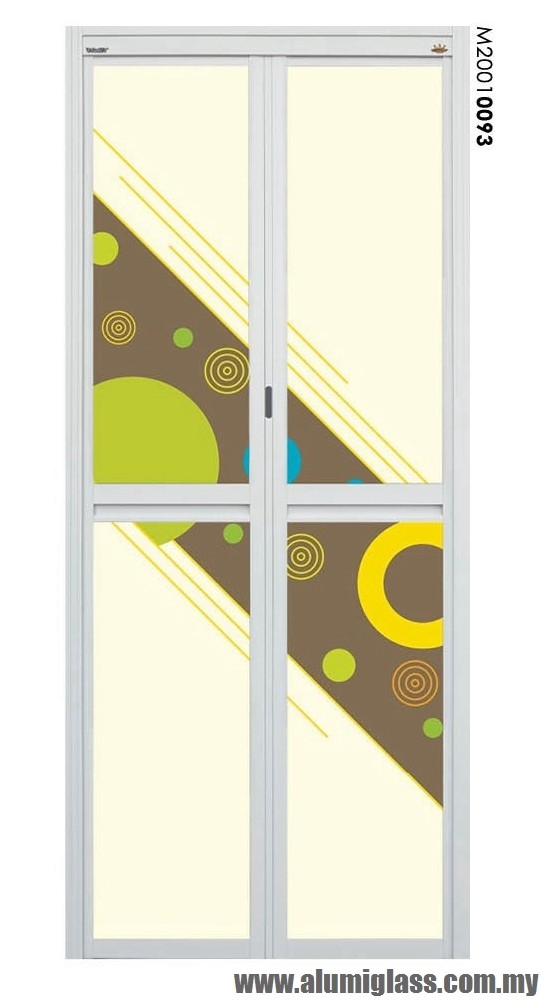 Bi-Fold Door Model : M20010093 Aluminium Bathroom Door Aluminium Door Choose Sample / Pattern Chart