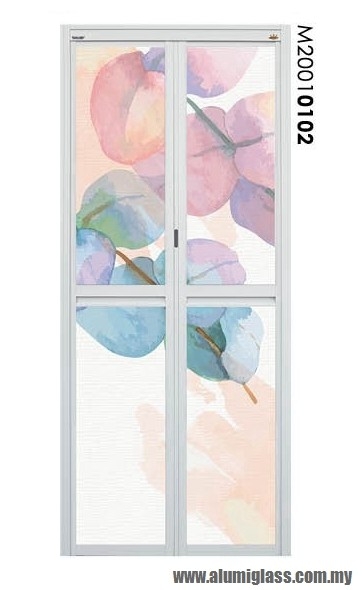 Bi-Fold Door Model : M20010102 Aluminium Bathroom Door Aluminium Door Choose Sample / Pattern Chart