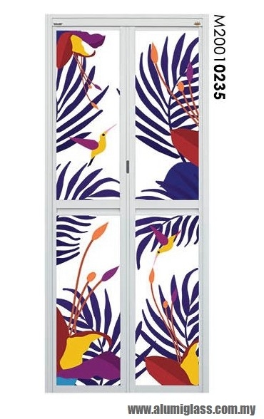 Bi-Fold Door Model : E20010235 Aluminium Bathroom Door Aluminium Door Choose Sample / Pattern Chart