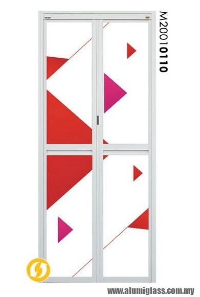 Bi-Fold Door Model : M20010110 Aluminium Bathroom Door Aluminium Door Choose Sample / Pattern Chart