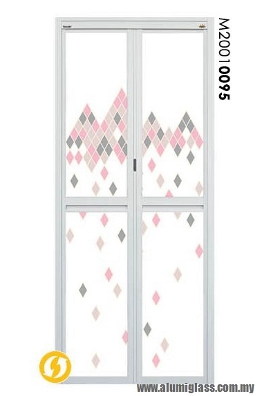 Bi-Fold Door Model : M20010095 Aluminium Bathroom Door Aluminium Door Choose Sample / Pattern Chart