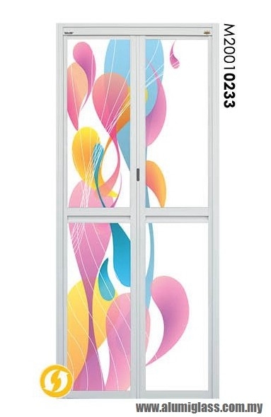 Bi-Fold Door Model : E20010233 Aluminium Bathroom Door Aluminium Door Choose Sample / Pattern Chart