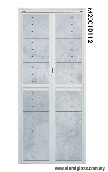 Bi-Fold Door Model : M20010112 Aluminium Bathroom Door Aluminium Door Choose Sample / Pattern Chart