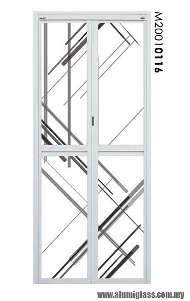 Bi-Fold Door Model : M20010116 Aluminium Bathroom Door Aluminium Door Choose Sample / Pattern Chart