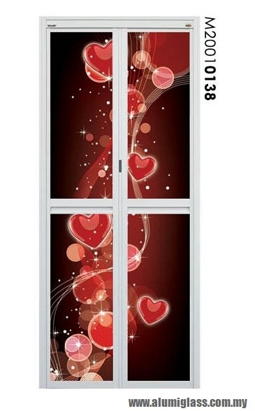 Bi-Fold Door Model : M20010138 Aluminium Bathroom Door Aluminium Door Choose Sample / Pattern Chart