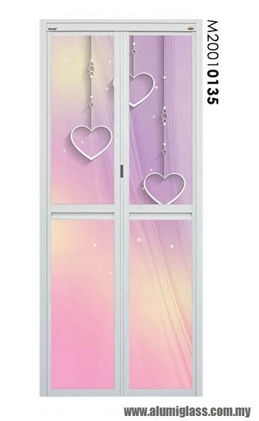 Bi-Fold Door Model : M20010135 Aluminium Bathroom Door Aluminium Door Choose Sample / Pattern Chart