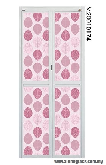 Bi-Fold Door Model : M20010174 Aluminium Bathroom Door Series Aluminium Door Choose Sample / Pattern Chart