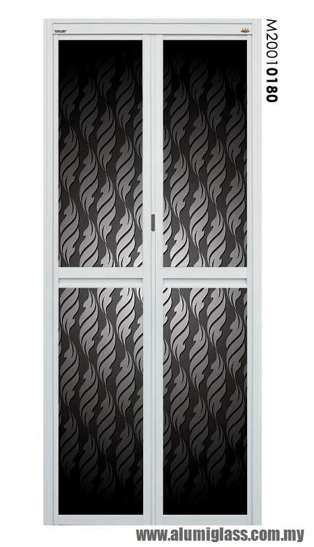 Bi-Fold Door Model : M20010180 Aluminium Bathroom Door Series Aluminium Door Choose Sample / Pattern Chart