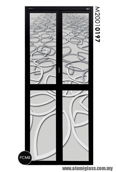 Bi-Fold Door Model : M20010197 Aluminium Bathroom Door Aluminium Door Choose Sample / Pattern Chart