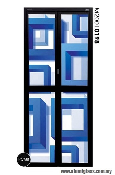 Bi-Fold Door Model : M20010198 Aluminium Bathroom Door Aluminium Door Choose Sample / Pattern Chart