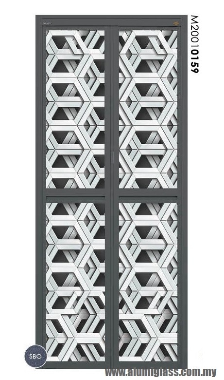 Bi-Fold Door Model : M20010159 Aluminium Bathroom Door Series Aluminium Door Choose Sample / Pattern Chart