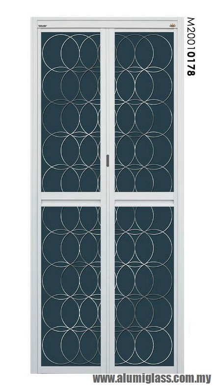 Bi-Fold Door Model : M20010178 Aluminium Bathroom Door Aluminium Door Choose Sample / Pattern Chart