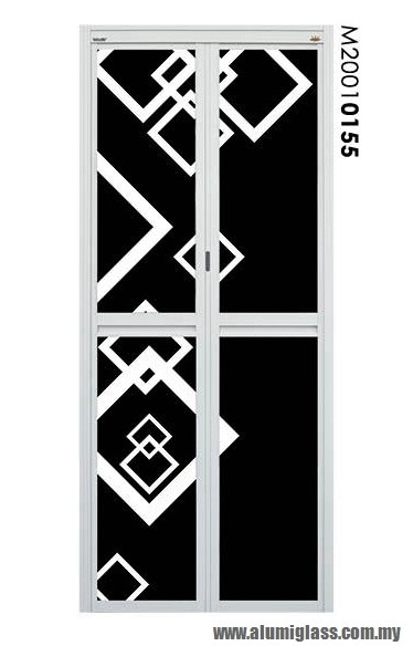 Bi-Fold Door Model : M20010155 Aluminium Bathroom Door Series Aluminium Door Choose Sample / Pattern Chart