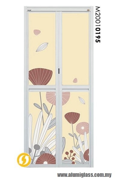 Bi-Fold Door Model : M20010195 Aluminium Bathroom Door Series Aluminium Door Choose Sample / Pattern Chart