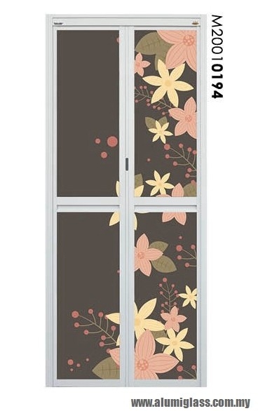 Bi-Fold Door Model : M20010194 Aluminium Bathroom Door Series Aluminium Door Choose Sample / Pattern Chart