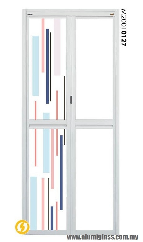 Bi-Fold Door Model : M20010127 Aluminium Bathroom Door Aluminium Door Choose Sample / Pattern Chart