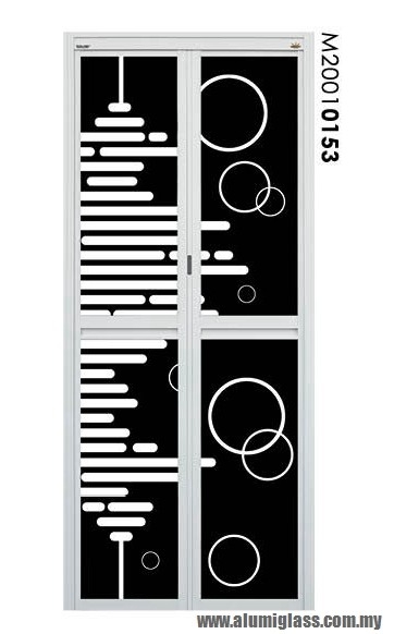 Bi-Fold Door Model : M20010153 Aluminium Bathroom Door Aluminium Door Choose Sample / Pattern Chart