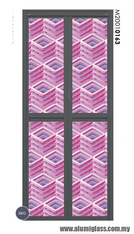 Bi-Fold Door Model : M20010163 Aluminium Bathroom Door Series Aluminium Door Choose Sample / Pattern Chart