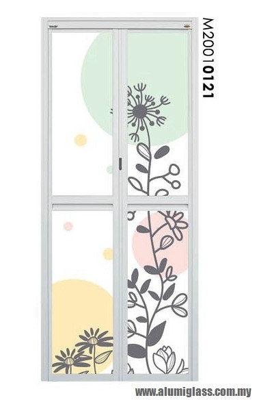 Bi-Fold Door Model : M20010121 Aluminium Bathroom Door Aluminium Door Choose Sample / Pattern Chart