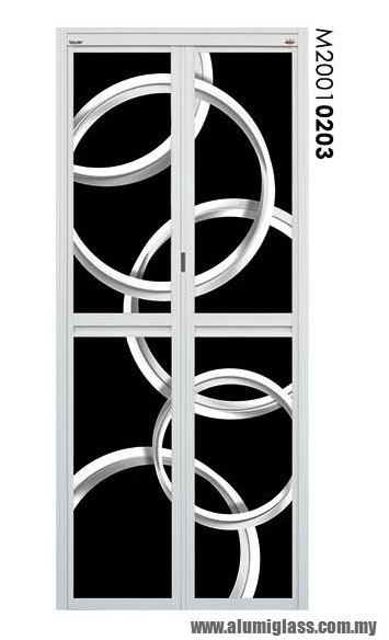 Bi-Fold Door Model : M20010203 Aluminium Bathroom Door Series Aluminium Door Choose Sample / Pattern Chart