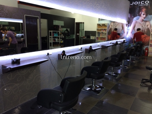 Hair saloon renovation work at Puchong