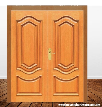 BDB2PL Classic Molded Double Wooden Doors