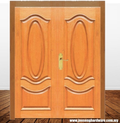 BDB1PL Classic Molded Double Wooden Doors