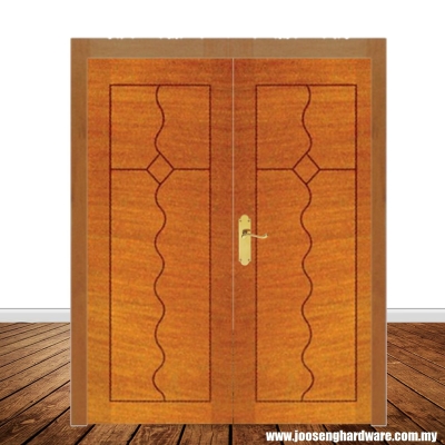 BD1AL-42 CNC Designer Wooden Double Door