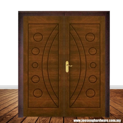 BD1AL-17 CNC Designer Wooden Double Door